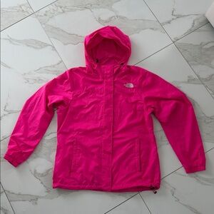 NORTH FACE Women’s Pink Fuchsia Windbreaker Nylon Jacket Size Large